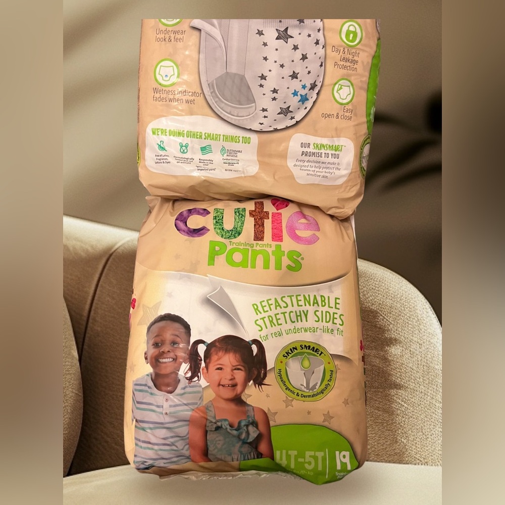 4T-5T pull ups (2 bags ) x 19 diapers each bag
